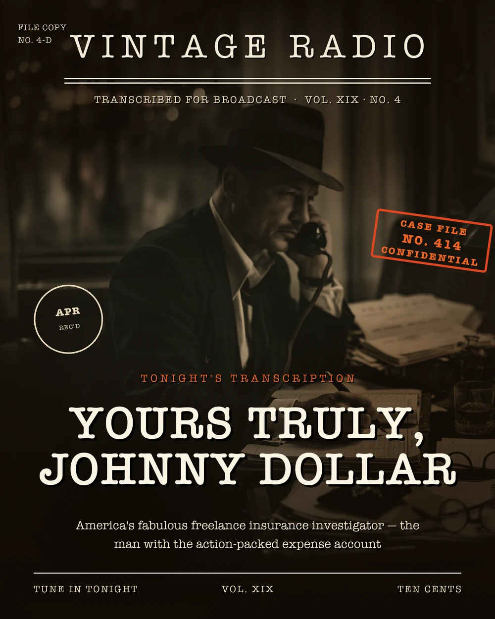 Yours Truly, Johnny Dollar